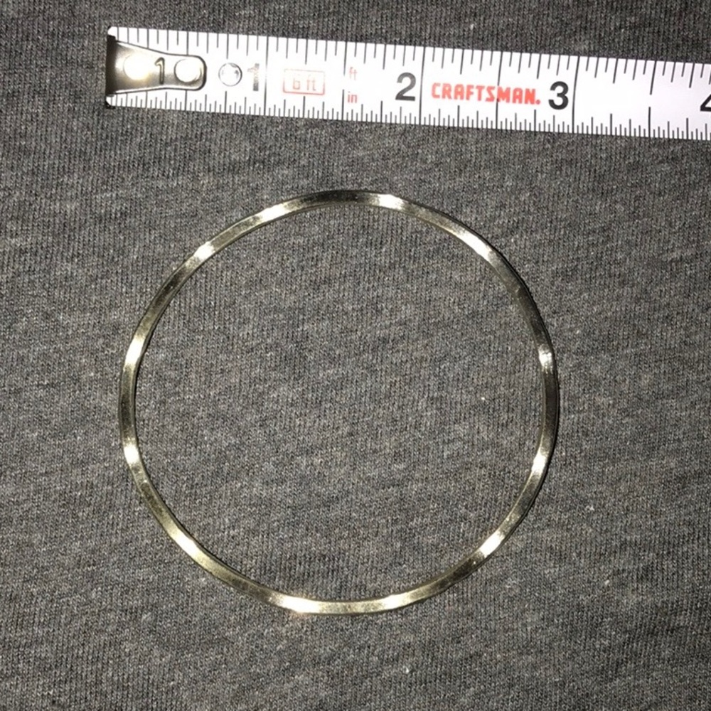 Thin Wavy Sterling Silver Bangle